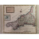 A county Map of Cornwall and the Scilly Isles by Osborne/Hutchinson Circa 1780