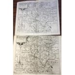 Two maps of Radnor by Christophorus Saxton