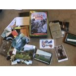 Anzac Buscuit Tin and Contents inc Churchill related ephemera and 1882 Isaac Pitman Phenetic shortha