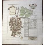 1720 map of Coleman St and Bashishaw ward pub by J Stype after J Stow