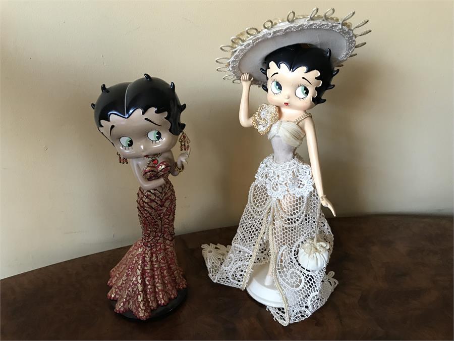 2 x Betty Boop Figurines