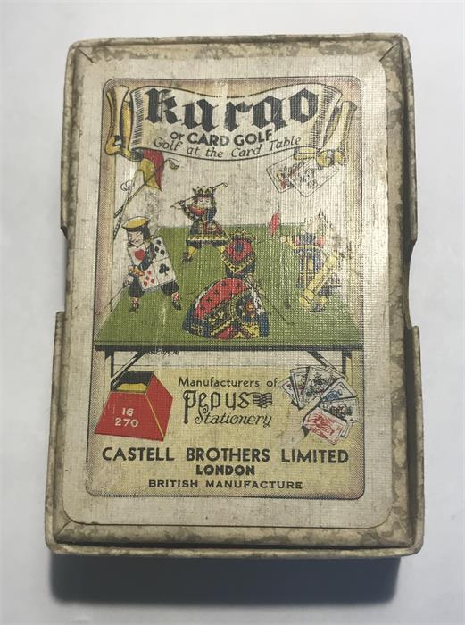 A KARGO OR CARD GOLF GAME by Castell Brothers Ltd with cards and instructions