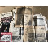 A Collection of newspapers relating to the death of Churchill
