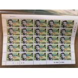 17 Winston Churchill Full Sheet Mint Stamps of Commonwealth Stamps