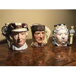 Three Royal Doulton Character Jugs