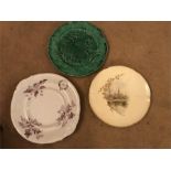 Three 19th C Plates