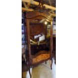 Tall display cabinet in the French manner with single glazed door