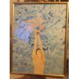 Original 1972 Munich Olympic Diver by David Hockney