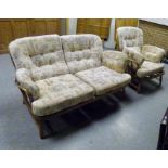 Ercol sofa and easy chair a/f