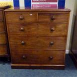 Victorian mahogany chest of drawers