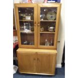 Ercol display cabinet 162 x 91 cm