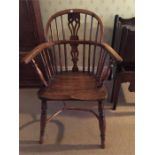 A Yew Wood Windsor Armchair