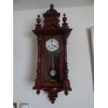 Good quality 19th C wall clock in good condition.