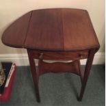 Mahogany Pembroke Table with Drawer to Front