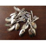 Collection of silver cutlery items