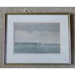 CHRISTOPHER ARNOLD watercolour "In the Solent" 20 x 30 cm