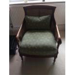 Well Upholstered Modern Bergere Armchair