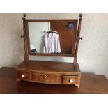 19thC Mahogany Dressing Table Mirror