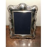 Modern silver picture frame.