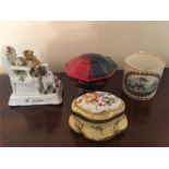 Ceramics including Doulton Flambé Pot, Farings etc...