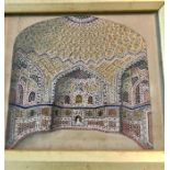 Indian miniature of the Tomb of Akbar the Great
