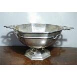 Large Sheffield silver bowl by Roberts & Belk 1923 38 ozt 23 cm diameter