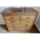 Georgian oak chest of drawers 109 x 97 x 53