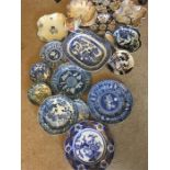 Collection 18/19th c ceramics all a/f x18
