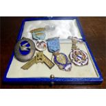 Collection Masonic medals inc. 3 silver and 1 18ct gold for Derby Lodge