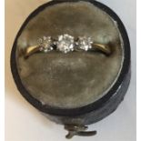 An 18ct gold & diamond ring