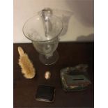 Miscellany inc. glass tankard , cameo etc.