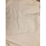 Large embroidered French linen sheet.