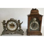 Miniature Bracket clock Early 20thC, Swiss made movement by Buren