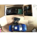 Two radio controlled cars