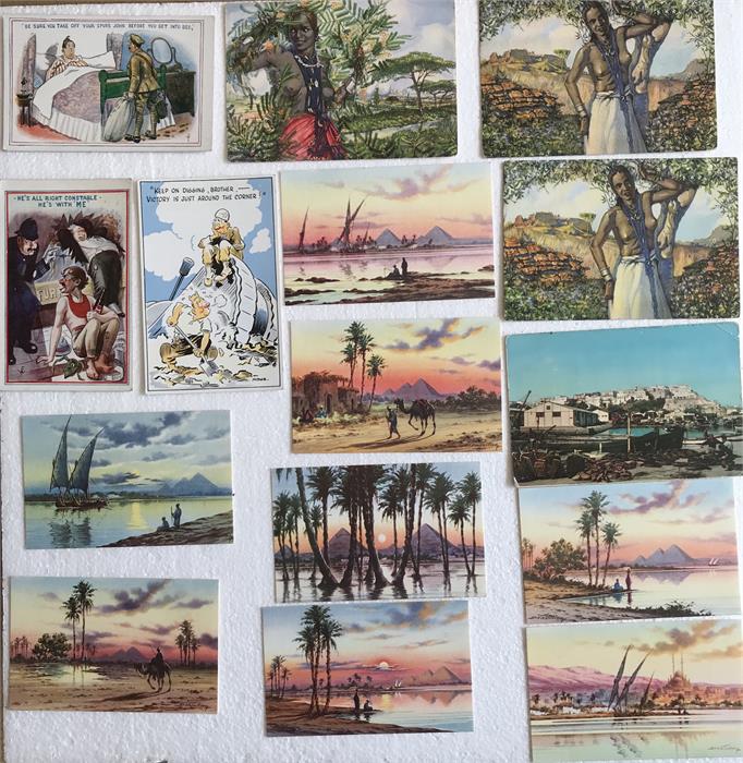 A large collection of Vintage Post cards