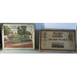 Two vintage Train Jig-saw puzzles