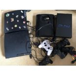 A quantity of ps3's and a ps2 all untested.