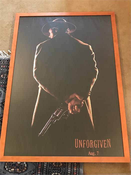 Unforgiven movie poster Aug, 7 Single sheet teaser movie poster of Clint Eastwood for the movie Unfo