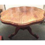 19thC Rosewood Tilt Top Centre Table