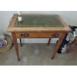 Arts and crafts oak card table