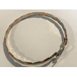 9ct two tone gold bracelet - Weight - 16.4gms