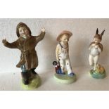 Three Royal Doulton figures Including, ‘The one that got away’ H.N. 2153, ‘Golliwog’ Rd No 842482, ‘