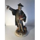 A Capodimonte figure - 26cm h