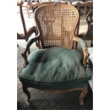 Bergere Cane backed armchair