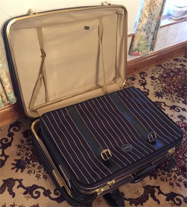 Two Antler suitcases in striped fabric. - Image 2 of 2