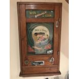 Vintage Oak cased Pinball machine, 80cm