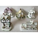 Five cottages by Coalport, Country Railway Station, The Gate House, The Arbour, The Country Cottage,