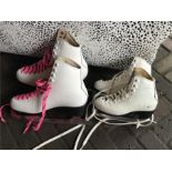 Two pairs of ice skates - Risport Lazer size 40, and size 30