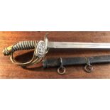 Rare Chinese officers sword by E & F Hörsten of Solingen c1900