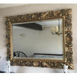 Good quality bevelled edge guilt framed wall mirror